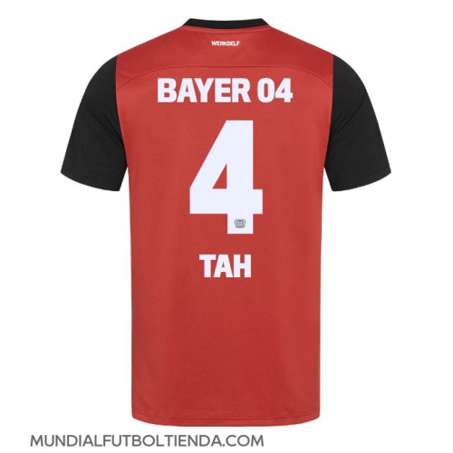 Camiseta Bayer Leverkusen Jonathan Tah #4 Primera Equipación Replica 2024-25 mangas cortas